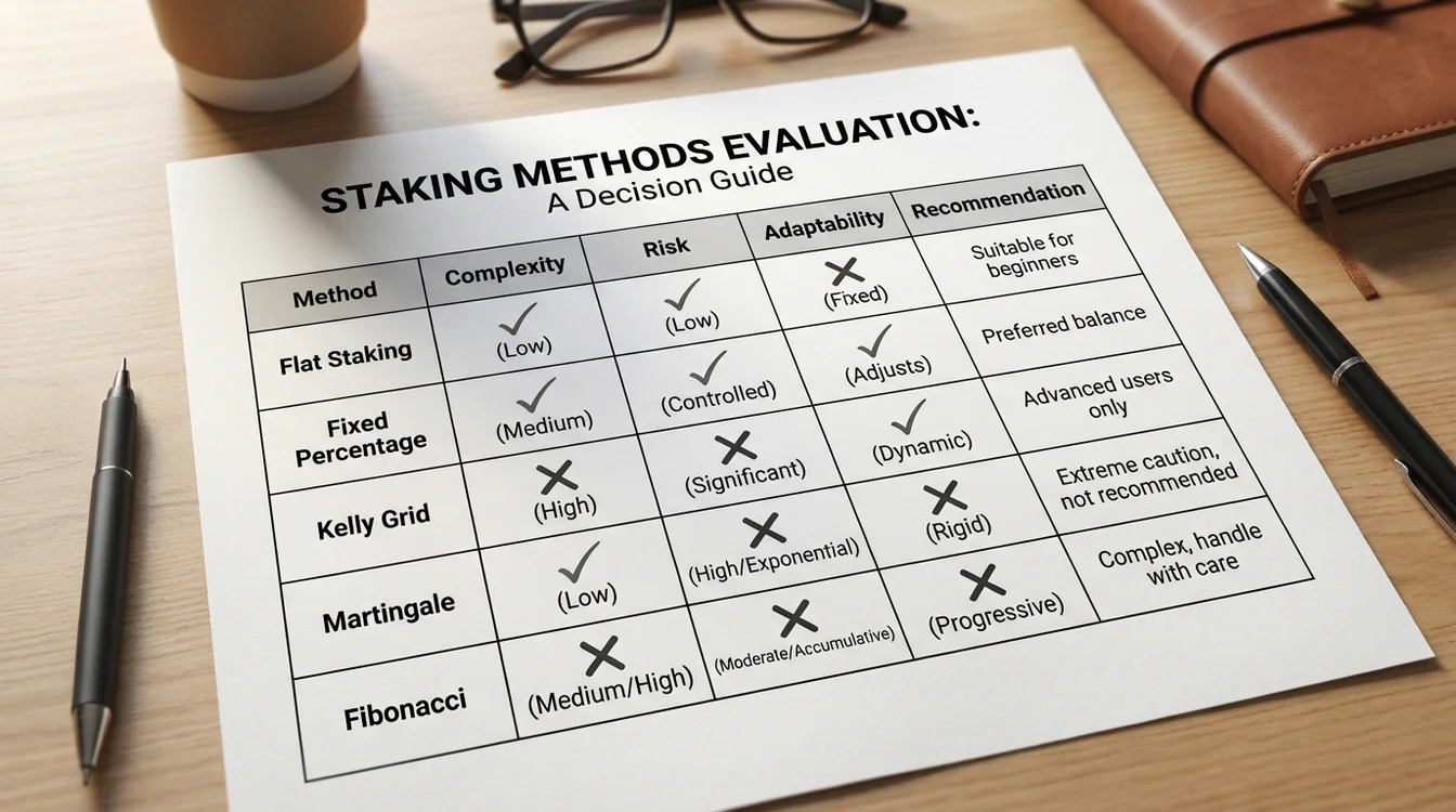 Tabela comparativa mostrando vantagens e desvantagens de cada método de staking